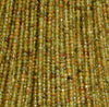 3.5x2.5MM Peridot Gemstone Grade A Micro Faceted Rondelle Loose Beads 15.5 inch Full Strand (80006546-A205)