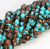 8MM Bronzite Turquoise Gemstone Round Loose Beads 7.5 inch Half Strand (80006567 H-495)