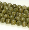 10MM Rare Green Phantom Quartz Gemstone Round Loose Beads 7 inch Half Strand (80006577-496)