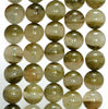 10-11MM Rare Green Phantom Quartz Gemstone Round Loose Beads 7 inch Half Strand (80006580-496)