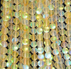 8MM Yellow Frosted Matte Mystic Aura Quartz Gemstone Round Loose Beads 7.5 inch Half Strand (80006738 H-498)