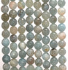 8mm Blue Frosted Matte Aquamarine Gemstone Micro Facated Round Loose Beads 15.5 inch Full Strand (80006741-498)