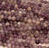 8MM Purple Frosted Matte Lepidolite Gemstone Round Loose Beads 15.5 inch Full Strand (80006742-498)