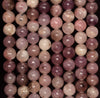 8MM Purple Frosted Matte Lepidolite Gemstone Round Loose Beads 15.5 inch Full Strand (80006742-498)