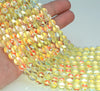 10MM Yellow Mystic Aura Quartz Gemstone Round Loose Beads 15 inch Full Strand (80006769-A208)