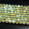 8MM Yellow Mystic Aura Quartz Gemstone Round Loose Beads 7 inch Half Strand (80006768 H-A208)