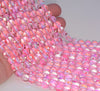 10MM Pink Mystic Aura Quartz Gemstone Round Loose Beads 15 inch Full Strand (80006772-A208)