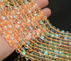 10MM Champagne Mystic Aura Quartz Gemstone Round Loose Beads 15 inch Full Strand (80006775-A208)