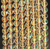 10MM Champagne Mystic Aura Quartz Gemstone Round Loose Beads 15 inch Full Strand (80006775-A208)