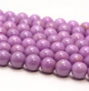 4-5MM Genuine Phosphosiderite Gemstone Grade AA Purple Round Loose Beads 15 inch Full Strand (80009629-A176)