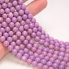 4-5MM Genuine Phosphosiderite Gemstone Grade A Purple Round Loose Beads 15.5 inch Full Strand (80009630-A176)