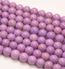 4-5MM Genuine Phosphosiderite Gemstone Grade A Purple Round Loose Beads 15.5 inch Full Strand (80009630-A176)