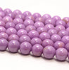 5MM Genuine Phosphosiderite Gemstone Grade AA Purple Round Loose Beads 15.5 inch Full Strand (80009632-A176)