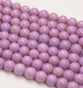 6MM Genuine Phosphosiderite Gemstone Grade A Purple Round Loose Beads 15.5 inch Full Strand (80009640-A176)