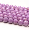 6-7MM Genuine Phosphosiderite Gemstone Grade AA Purple Round Loose Beads 15.5 inch Full Strand (80009643-A176)