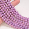 6-7MM Genuine Phosphosiderite Gemstone Grade A Purple Round Loose Beads 15.5 inch Full Strand (80009644-A176)