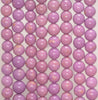 6-7MM Genuine Phosphosiderite Gemstone Grade A Purple Round Loose Beads 15.5 inch Full Strand (80009644-A176)