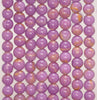 6-7MM Genuine Phosphosiderite Gemstone Grade A Purple Round Loose Beads 15.5 inch Full Strand (80009645-A176)