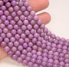 7MM Genuine Phosphosiderite Gemstone Grade AA Purple Round Loose Beads 15.5 inch Full Strand (80009647-A176)