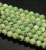 8MM Green Black Chrysotine Turquoise Gemstone Grade A Round Loose Beads 15.5 inch Full Strand (80009657-A191)