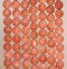 8MM Orange Jade Gemstone Round Loose Beads 7.5 inch Half Strand (80009660 H-A180)