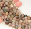 8MM Multi Color Lace Phantom Quartz Gemstone Grade A Round Loose Beads 7.5 inch Half Strand (80009683-A178)