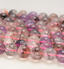 8-9MM Melody Quartz Cacoxenite Super Seven Gemstone Grade AAA Round Loose Beads 7 inch Half Strand (80009717-A179)