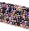 7MM Purple Genuine Charoite Gemstone Grade AB Round Loose Beads 15.5 inch Full Strand (80009744-A181)