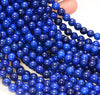 8MM Treated Lapis Lazuli Gemstone Round Loose Beads 7.5 inch Half Strand (80009758 H-A191)