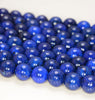 8MM Treated Lapis Lazuli Gemstone Round Loose Beads 15.5 inch Full Strand (80009758-A191)