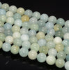 12MM Aquamarine Gemstone Grade A Round Loose Beads 7.5 inch Half Strand (80009846 H-A182)