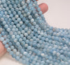 6MM Deep Blue Aquamarine Gemstone Grade AA Round Loose Beads 15.5 inch Full Strand (80009854-A182)