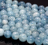 6MM Deep Blue Aquamarine Gemstone Grade AAA Round Loose Beads 15.5 inch Full Strand (80009855-A182)