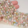 8MM Genuine Morganite Gemstone Grade A Round Loose Beads 15.5 inch Full Strand (80009866-A183)