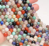 10MM Genuine Multi Stone Gemstone Micro Faceted Round Loose Beads 15.5 inch Full Strand (80009870-A185)