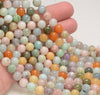 10MM Genuine Multi Stone Gemstone Round Loose Beads 7.5 inch Half Strand (80009875 H-A185)