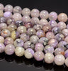 7-8MM Genuine Charoite Gemstone Grade A Round Loose Beads 7.5 inch Half Strand (80009882-A186)