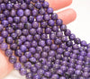 8MM Treated Charoite Gemstone Grade AAA Round Loose Beads 15.5 inch Full Strand (80009896-A187)