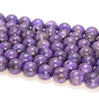 6MM Treated Charoite Gemstone Grade AA Round Loose Beads 15.5 inch Full Strand (80009897-A187)