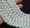 10MM Genuine Light Blue Hemimorphite Gemstone Grade AA Round Loose Beads 7.5 inch Half Strand (80009909-A188)