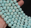 8MM Genuine Light Blue Hemimorphite Gemstone Grade AA Round Loose Beads 7.5 inch Half Strand (80009914 H-A188)