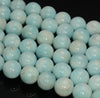 8MM Genuine Light Blue Hemimorphite Gemstone Grade AA Round Loose Beads 7.5 inch Half Strand (80009914 H-A188)