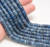 6x2-7x3MM Kyanite Gemstone Rondelle Heishi Loose Beads 7.5 inch Half Strand (80009928-A190)