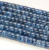 6x3-7x4MM Kyanite Gemstone Rondelle Heishi Loose Beads 7.5 inch Half Strand (80009930-A190)