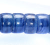 6x3-7x4MM Kyanite Gemstone Rondelle Heishi Loose Beads 7.5 inch Half Strand (80009930-A190)