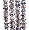 10x7MM  Terahertz Gemstone Micro Faceted Rondelle Loose Beads 7.5 inch Half Strand (80009939-A203)