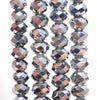 9x7MM  Terahertz Gemstone Micro Faceted Rondelle Loose Beads 7.5 inch Half Strand (80009941-A203)