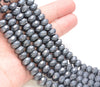 8x4MM Matte Terahertz Gemstone Micro Faceted Rondelle Loose Beads 7.5 inch Half Strand (80009945-A203)