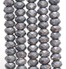 8x4MM Matte Terahertz Gemstone Micro Faceted Rondelle Loose Beads 7.5 inch Half Strand (80009945-A203)