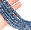 8x3-8x2MM Kyanite Gemstone Grade AA Rondelle Heishi Faceted Loose Beads 7.5 inch Half Strand (80009946-A203)